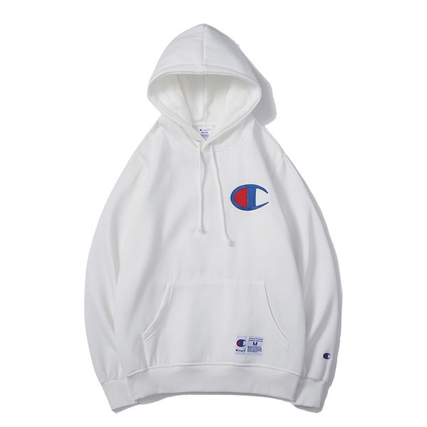 classic champions mens hoodie high end fashion boutique sweater tide brand big c embroidered hooded simple wild womens pullover sweater, White;black
classic champions mens hoodie high end fashion boutique sweater tide brand big c embroidered hooded simple wild womens pullover sweater, White;black