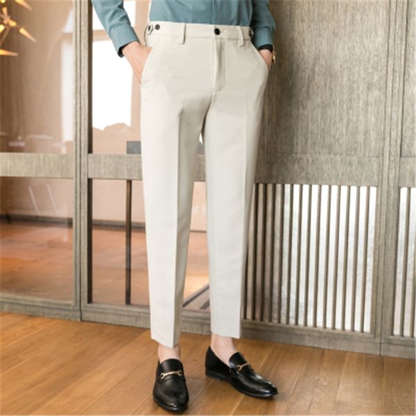 dress pants men social slim fit office trousers for men perfume masculino pantalon costume homme ankle length black 2020 spring, White;black
dress pants men social slim fit office trousers for men perfume masculino pantalon costume homme ankle length black 2020 spring, White;black