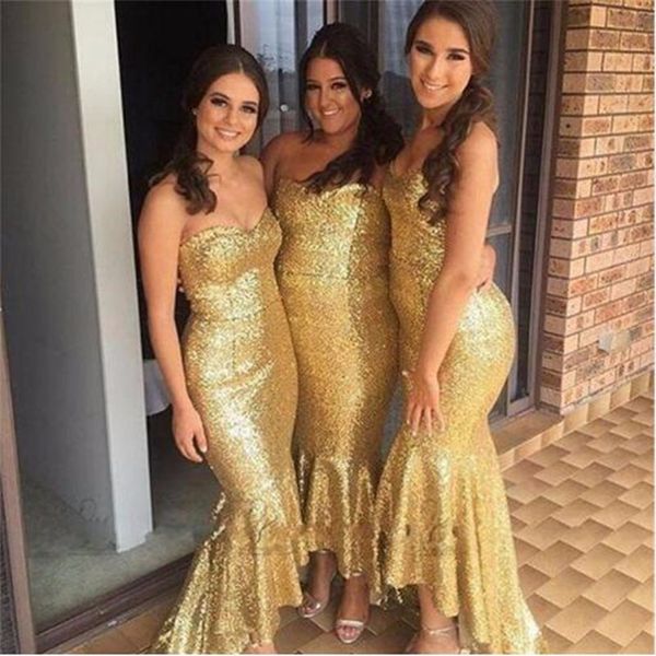 sparkly gold mermaid bridesmaids dresses sweetheart sequined fabric ankle length african wedding bridesmaid prom evening party dress, White;pink
sparkly gold mermaid bridesmaids dresses sweetheart sequined fabric ankle length african wedding bridesmaid prom evening party dress, White;pink