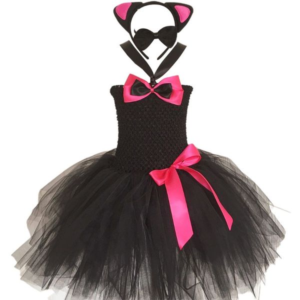 toddler girls cat cosplay costume set tulle tutu dress ears headband bowtie tail, Black;red
toddler girls cat cosplay costume set tulle tutu dress ears headband bowtie tail, Black;red