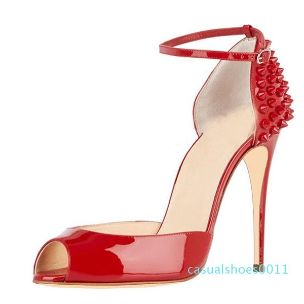 new red bottom women fashion rivets high heels dress peep toes shoes super high heel sandals spiked studded pumps casual shoes 11c, Black
new red bottom women fashion rivets high heels dress peep toes shoes super high heel sandals spiked studded pumps casual shoes 11c, Black