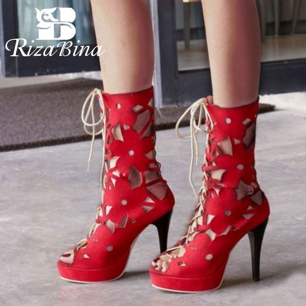 rizabina size 32-44 gladiator women high heel summer boots platform lace up hollow out spike heeled summer boots women shoes, Black
rizabina size 32-44 gladiator women high heel summer boots platform lace up hollow out spike heeled summer boots women shoes, Black