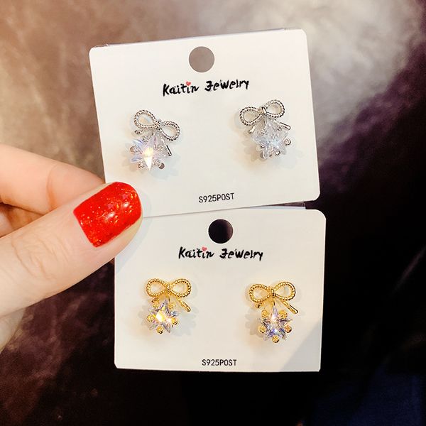 s925 sterling silver needle crystal bowknot charms stud earrings for women girls fashion jewelry, Golden;silver
s925 sterling silver needle crystal bowknot charms stud earrings for women girls fashion jewelry, Golden;silver