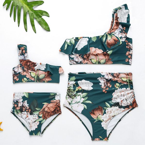 mommy and me matching outfits kids bikini swimsuits girls floral printed swimming children falbala dew one shoulder beachwear f7200, Blue
mommy and me matching outfits kids bikini swimsuits girls floral printed swimming children falbala dew one shoulder beachwear f7200, Blue
