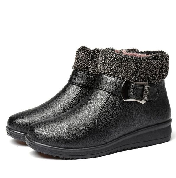 women boots 2018 winter woman cotton shoes comfortable warm plus velvet fashion cotton boots ladies pu snow shoes zapatos mujer, Black
women boots 2018 winter woman cotton shoes comfortable warm plus velvet fashion cotton boots ladies pu snow shoes zapatos mujer, Black