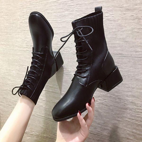 woman flat boots women's rubber shoes rain winter footwear booties ladies lace up round toe boots-women low 2020 mid calf mid-ca, Black
woman flat boots women's rubber shoes rain winter footwear booties ladies lace up round toe boots-women low 2020 mid calf mid-ca, Black