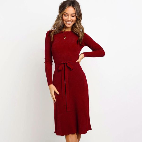 autumn and winter designer womens dresses luxury dress for women brief long-sleeved brand womens dresses with knee-length highly quality, Black;gray
autumn and winter designer womens dresses luxury dress for women brief long-sleeved brand womens dresses with knee-length highly quality, Black;gray