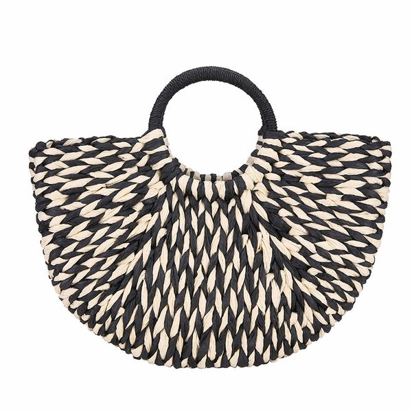 fashion black and white straw handbags women summer beach bag 2019 new rattan bag handmade vintage woven handbag for women
fashion black and white straw handbags women summer beach bag 2019 new rattan bag handmade vintage woven handbag for women