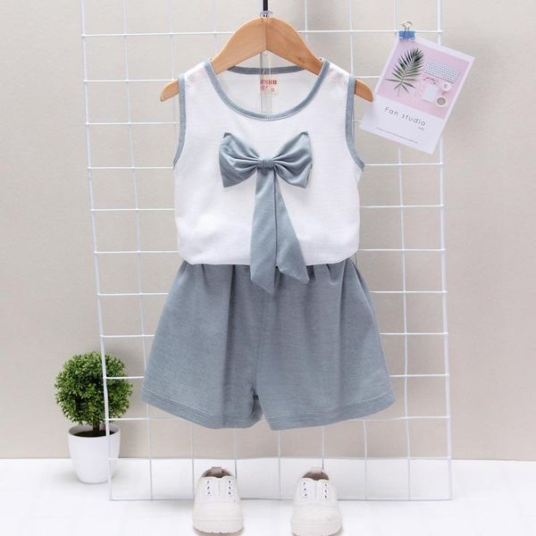 summer children casual clothes suit cute baby girls beautiful bow vest shorts 2pcs/set toddler cotton clothing infant tracksuits, White
summer children casual clothes suit cute baby girls beautiful bow vest shorts 2pcs/set toddler cotton clothing infant tracksuits, White
