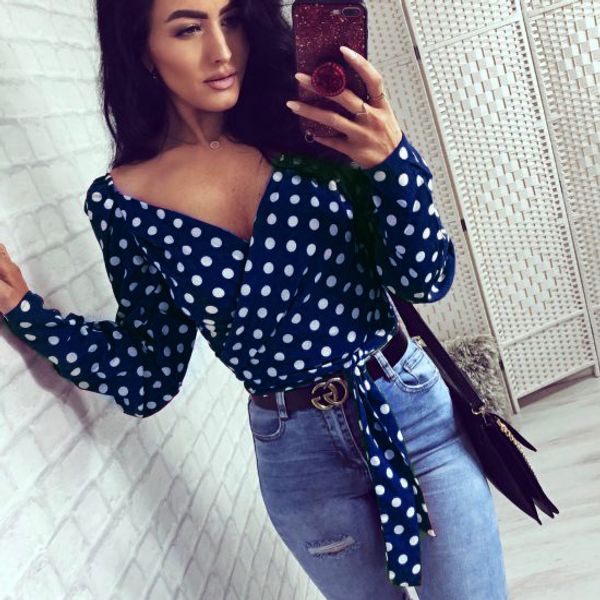 wholesale spring women dot t-shirt women's long sleeved fashion clothing tees wide v neck long sleeve blouse dot lace 23y553662, White
wholesale spring women dot t-shirt women's long sleeved fashion clothing tees wide v neck long sleeve blouse dot lace 23y553662, White