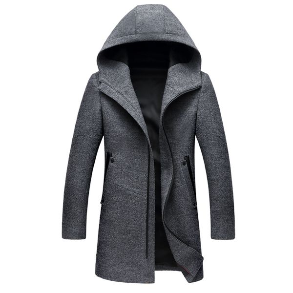 brand clothing 2018 autumn winter jackets for men and parks stand-up collar men's woolen jacket middle long wool coat 145wy, Black
brand clothing 2018 autumn winter jackets for men and parks stand-up collar men's woolen jacket middle long wool coat 145wy, Black