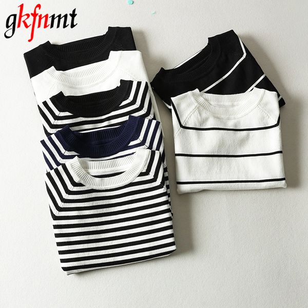 summer short sleeve striped pullover women sweater knitted 2019 sweaters o-neck korean pull femme jumper female white black
summer short sleeve striped pullover women sweater knitted 2019 sweaters o-neck korean pull femme jumper female white black