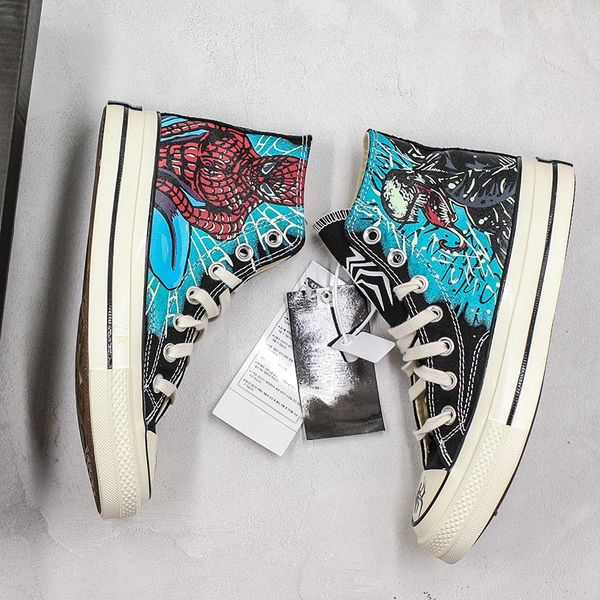 Limited Edition Graffiti Hand-painted Marvel Venom Spider-man Design Hot Convas Casual Shoes Men Women Desgner canvas Sneakers
Limited Edition Graffiti Hand-painted Marvel Venom Spider-man Design Hot Convas Casual Shoes Men Women Desgner canvas Sneakers