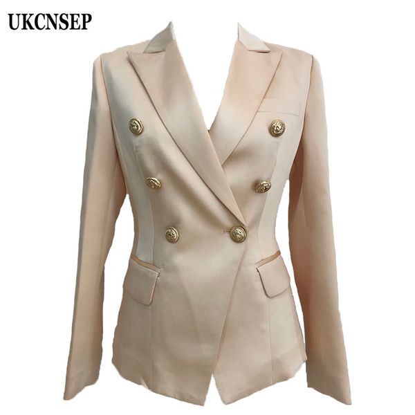ukcnsep runway blazer womens blazers 2019 double breasted casual nude color long sleeve winter jacket out wear coat, White;black
ukcnsep runway blazer womens blazers 2019 double breasted casual nude color long sleeve winter jacket out wear coat, White;black