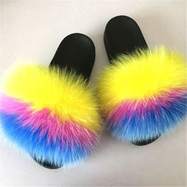 women's winter real fox fur slippers cute home fluffy plush shoes woman fur slides furry flip-flops ladies fur sandals size 45, Black
women's winter real fox fur slippers cute home fluffy plush shoes woman fur slides furry flip-flops ladies fur sandals size 45, Black