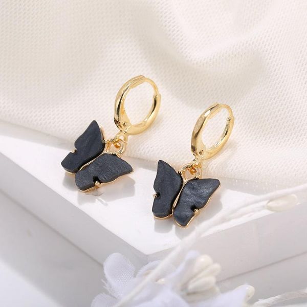 2020 new color acrylic butterfly female earrings creative retro simple alloy earrings fashion popular jewelry, Silver
2020 new color acrylic butterfly female earrings creative retro simple alloy earrings fashion popular jewelry, Silver