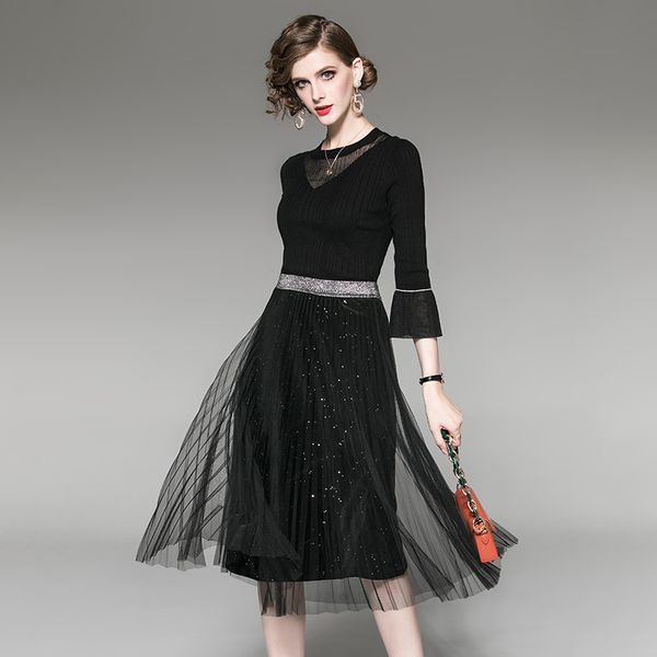 jingrui office lady 2019 autumn two piece set ruffled sleeves sweater and bright mesh yarn skirt female two-piece, White
jingrui office lady 2019 autumn two piece set ruffled sleeves sweater and bright mesh yarn skirt female two-piece, White