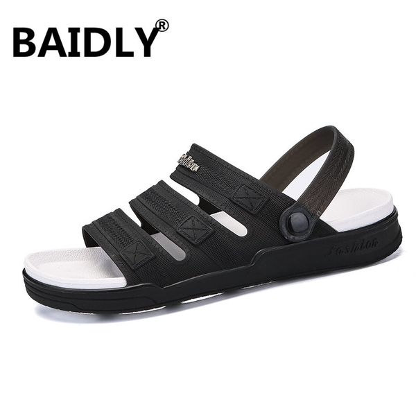 men slippers outdoor breathable men walking beach sandals hole shoes fashion summer sandals flat water slippers shoes sandalia, Black
men slippers outdoor breathable men walking beach sandals hole shoes fashion summer sandals flat water slippers shoes sandalia, Black