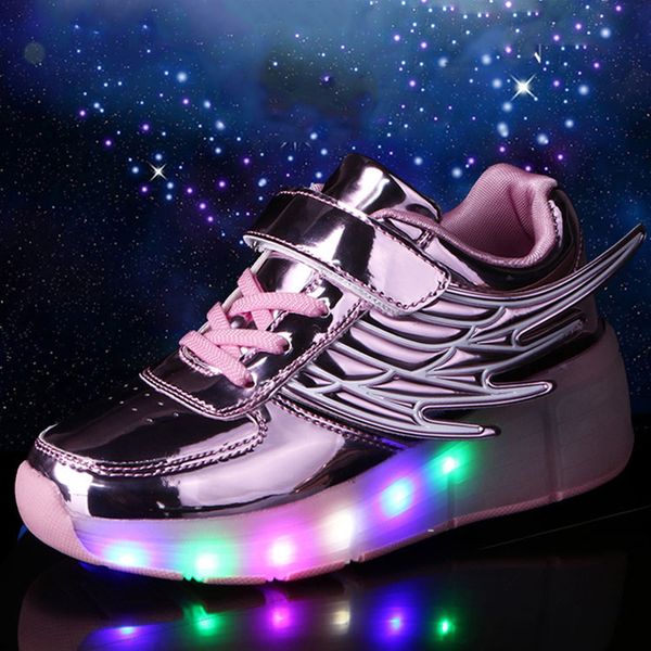 ULKNN Kids Shoes with LED Lights Children Roller Skate Sneakers with Wheels glowing Led Light Up for Boys Girls Zapatillas
ULKNN Kids Shoes with LED Lights Children Roller Skate Sneakers with Wheels glowing Led Light Up for Boys Girls Zapatillas