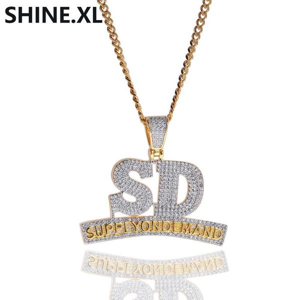 ожерелье iced out full циркон письмо sd подвеска supplyondemand золото серебро цепь для мужчины женщины hip hop ювелирные изделия, Silver
ожерелье iced out full циркон письмо sd подвеска supplyondemand золото серебро цепь для мужчины женщины hip hop ювелирные изделия, Silver