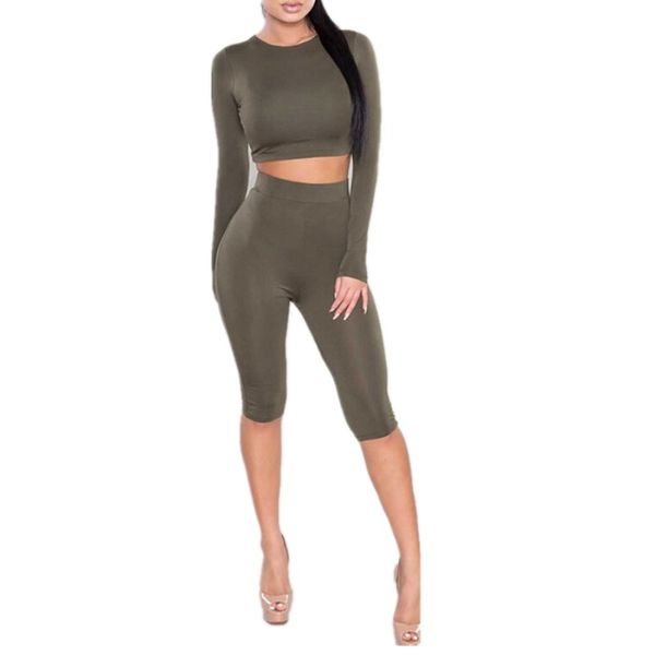 two piece set women long sleeve shirts half length bodycon shorts skinny 2 piece set female fitness suit, Gray
two piece set women long sleeve shirts half length bodycon shorts skinny 2 piece set female fitness suit, Gray