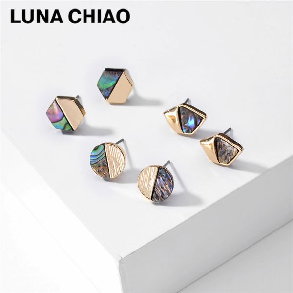 chiao fashion jewelry natural blue shell geometric mini stud earrings for women, Golden;silver
chiao fashion jewelry natural blue shell geometric mini stud earrings for women, Golden;silver