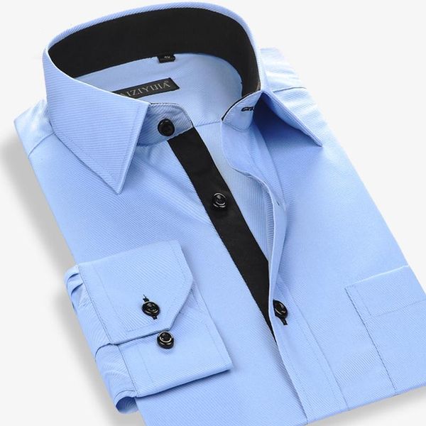 cotton men twill solid business dress shirt fashion brand formal work long sleeve male casual shirts plus size 4xl 21 color, White;black
cotton men twill solid business dress shirt fashion brand formal work long sleeve male casual shirts plus size 4xl 21 color, White;black