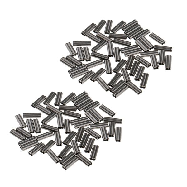 lot 100pcs double barrel crimping sleeves size 1.0mm brass copper connector tube 
lot 100pcs double barrel crimping sleeves size 1.0mm brass copper connector tube