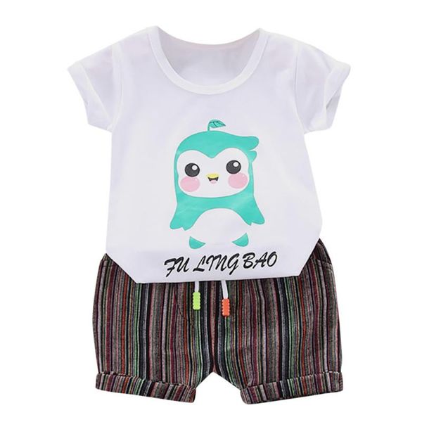 kancoold short-sleeved boys and girls cute fish print t-shirt + gradient multi-color striped beaded elastic band shorts suit, White
kancoold short-sleeved boys and girls cute fish print t-shirt + gradient multi-color striped beaded elastic band shorts suit, White
