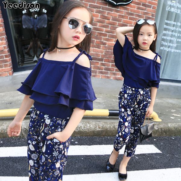 fashion summer girls clothing set children off shoulder floral pants 2pcs kids outfits big girl clothes 5 6 7 8 years t200707, White
fashion summer girls clothing set children off shoulder floral pants 2pcs kids outfits big girl clothes 5 6 7 8 years t200707, White
