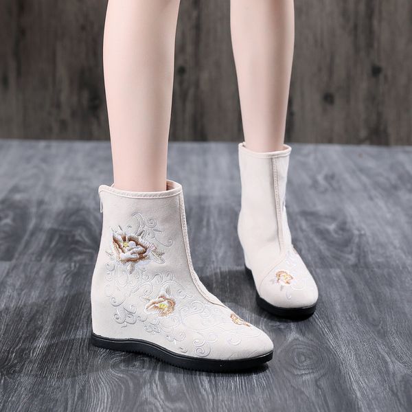 sexemara chinese embroidery shoes women ankle boots embroidered beijing cloth shoes ladies traditional hanfu increased, Black
sexemara chinese embroidery shoes women ankle boots embroidered beijing cloth shoes ladies traditional hanfu increased, Black