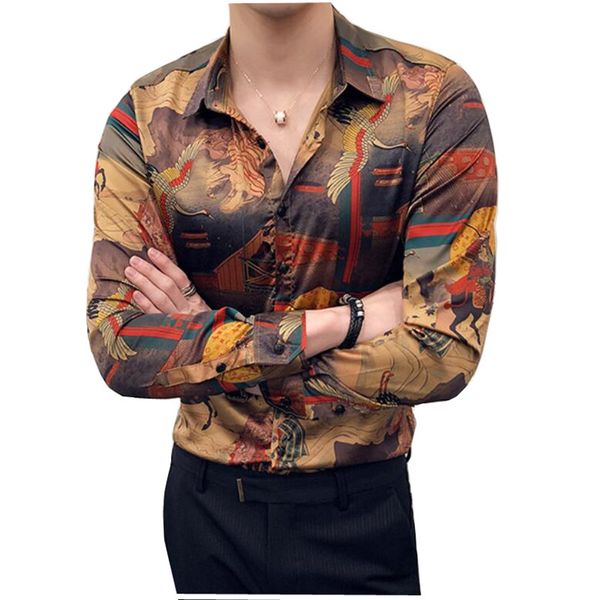 золотая печать рубашка мужская с длинным рукавом camisa masculina рубашки мужская одежда 2020 весна camisa homem flower shirt мужчины, White;black
золотая печать рубашка мужская с длинным рукавом camisa masculina рубашки мужская одежда 2020 весна camisa homem flower shirt мужчины, White;black