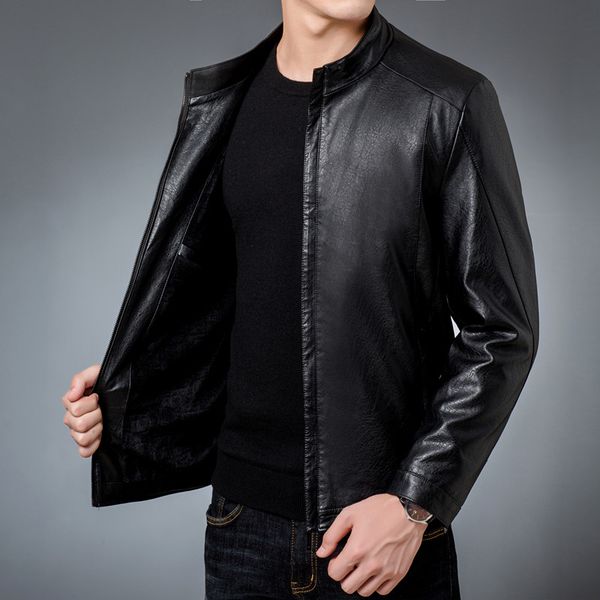 winter new bomber leather jacket men fashion warm fleece casual outerwear classical coats clothes, Black
winter new bomber leather jacket men fashion warm fleece casual outerwear classical coats clothes, Black