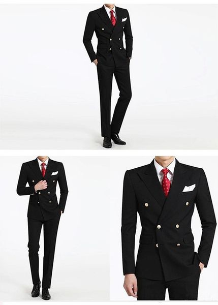 classic black double-breasted men's suit jacket pants business suit man slim fit tuxedo terno masculino groom wedding, White;black
classic black double-breasted men's suit jacket pants business suit man slim fit tuxedo terno masculino groom wedding, White;black