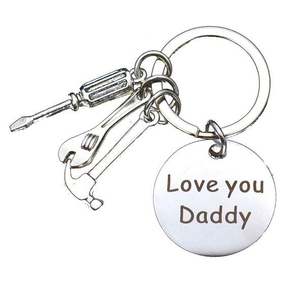 wrench tool love you dad letter stainless steel women men keychains couple lover key chains key ring promotion celebration gift, Silver
wrench tool love you dad letter stainless steel women men keychains couple lover key chains key ring promotion celebration gift, Silver