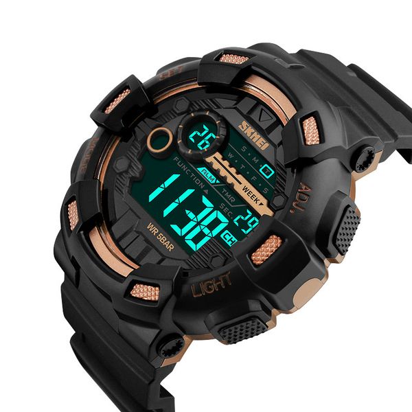 men digital wristwatches led display multiple time zone 50m waterproof clock relogio masculino outdoor sports watches 1243, Slivery;brown
men digital wristwatches led display multiple time zone 50m waterproof clock relogio masculino outdoor sports watches 1243, Slivery;brown