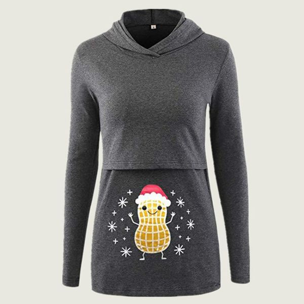lactation sweater christmas printing maternity nursing hoodie pregnant women clothes embarazada enceinte pregnancy jacket, White
lactation sweater christmas printing maternity nursing hoodie pregnant women clothes embarazada enceinte pregnancy jacket, White
