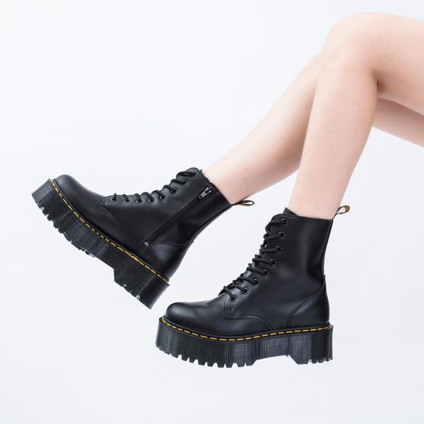 2019 high zipper boots woman thick bottom increase england boots women's shoes, Black
2019 high zipper boots woman thick bottom increase england boots women's shoes, Black