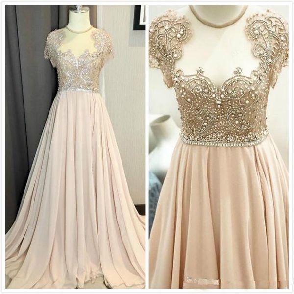 2020 arabic aso ebi chiffon prom party dresses sheer neck beads crysta bridal gowns custom made informal evening occasion dresses, Black
2020 arabic aso ebi chiffon prom party dresses sheer neck beads crysta bridal gowns custom made informal evening occasion dresses, Black