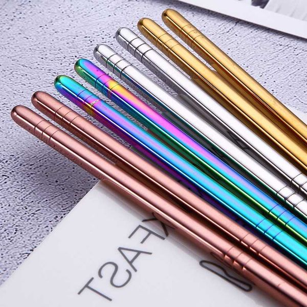 chopsticks stainless steel 1 pair metal grill tools 23cm colorful great reusable chinese fashion
chopsticks stainless steel 1 pair metal grill tools 23cm colorful great reusable chinese fashion