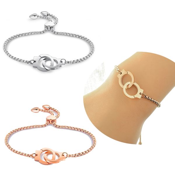 women stainless steel charm bracelets bohemian lolita handcuff link chain adjustable cuff bangle bracelet heart wristband circlet jewelry, Black
women stainless steel charm bracelets bohemian lolita handcuff link chain adjustable cuff bangle bracelet heart wristband circlet jewelry, Black