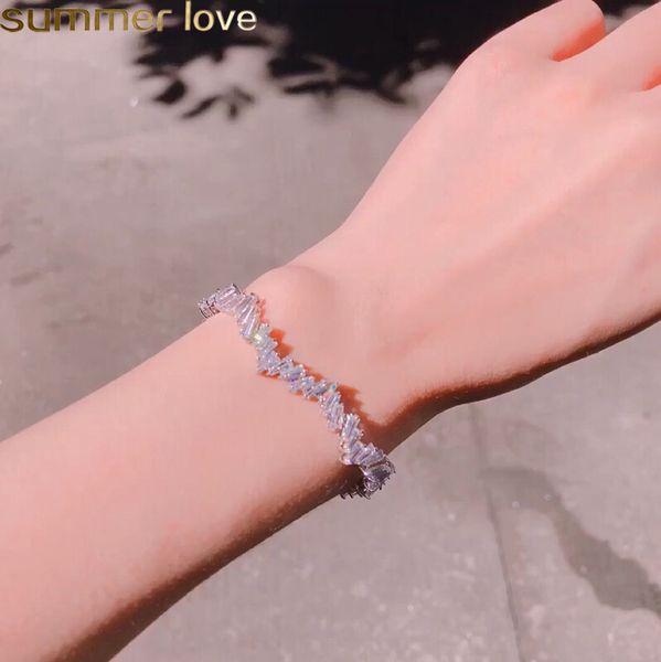 fashion shinny cubic zircon bracelet irregular zircon baguette adjustable chain bracelet & bangle for women girl wedding party jewelry, Golden;silver
fashion shinny cubic zircon bracelet irregular zircon baguette adjustable chain bracelet & bangle for women girl wedding party jewelry, Golden;silver