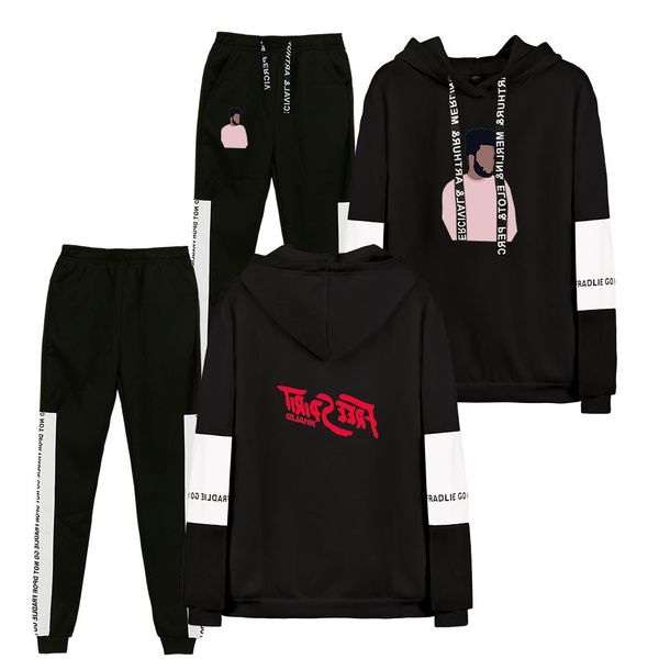 hoodies 2019 ha in virtue · khalid robinson motion splicing sweater suit hoodie, Blue;black 
hoodies 2019 ha in virtue · khalid robinson motion splicing sweater suit hoodie, Blue;black