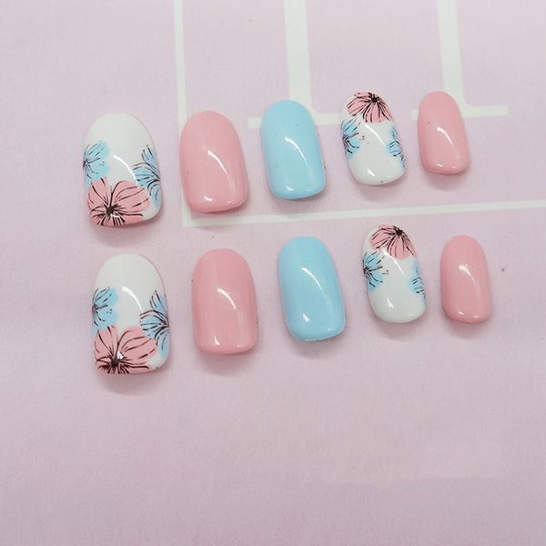foreverlily 24pcs summer candy flower stiletto false nails tips blossom sky blue pink beach cute stylish simple arts acrylic, Red;gold
foreverlily 24pcs summer candy flower stiletto false nails tips blossom sky blue pink beach cute stylish simple arts acrylic, Red;gold