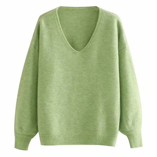 women's sweater 2019 winter new solid color v-neck thick warm sweater elegant chic street women's pullover women, White;black
women's sweater 2019 winter new solid color v-neck thick warm sweater elegant chic street women's pullover women, White;black