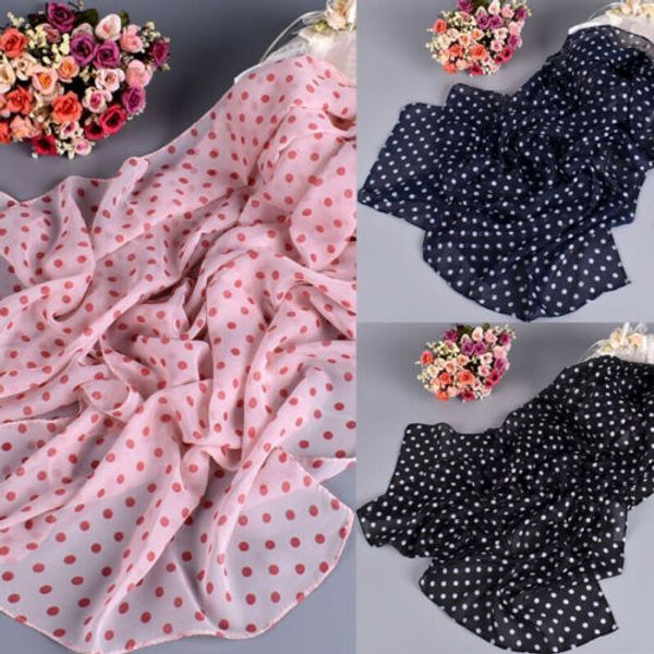 Women Soft Dot Long Neck Large Scarf Wrap Shawl Stole Scarve Chiffon Cotton Female Vintage Scarves Wraps
Women Soft Dot Long Neck Large Scarf Wrap Shawl Stole Scarve Chiffon Cotton Female Vintage Scarves Wraps