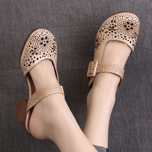 women leather slippers high heels mules summer shoes for women embroidery slipper genuine leather shoes beige retro2020, Black
women leather slippers high heels mules summer shoes for women embroidery slipper genuine leather shoes beige retro2020, Black