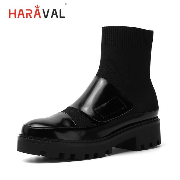 haraval autumn winter fashion ladies ankle boots geniue leather toe cap non-slip rubber bottom comfortable wil b252, Black
haraval autumn winter fashion ladies ankle boots geniue leather toe cap non-slip rubber bottom comfortable wil b252, Black
