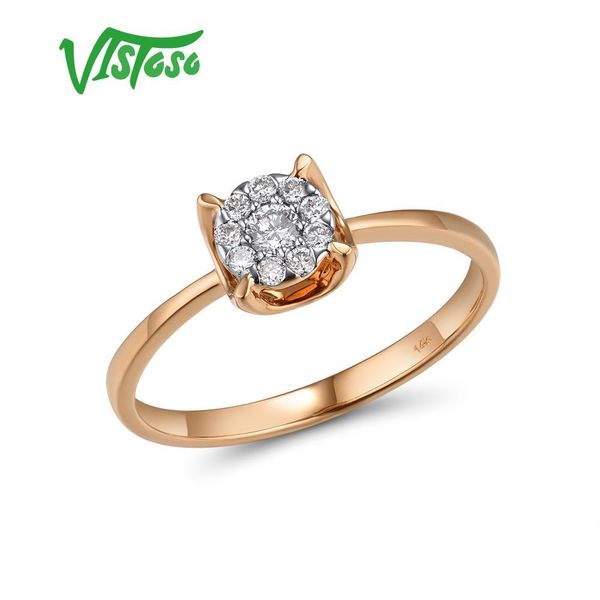 vistoso pure 14k 585 rose gold sparkling diamond delicate round cirle ring for women engagement anniversary trendy fine jewelry t200701, Slivery;golden
vistoso pure 14k 585 rose gold sparkling diamond delicate round cirle ring for women engagement anniversary trendy fine jewelry t200701, Slivery;golden