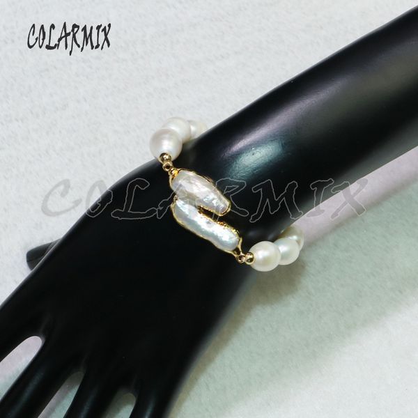 5 pieces natural pearl bracelets freshwater form pearl jewelry bracelet wholesale jewelry crafted bracelets for women 9111, Golden;silver
5 pieces natural pearl bracelets freshwater form pearl jewelry bracelet wholesale jewelry crafted bracelets for women 9111, Golden;silver